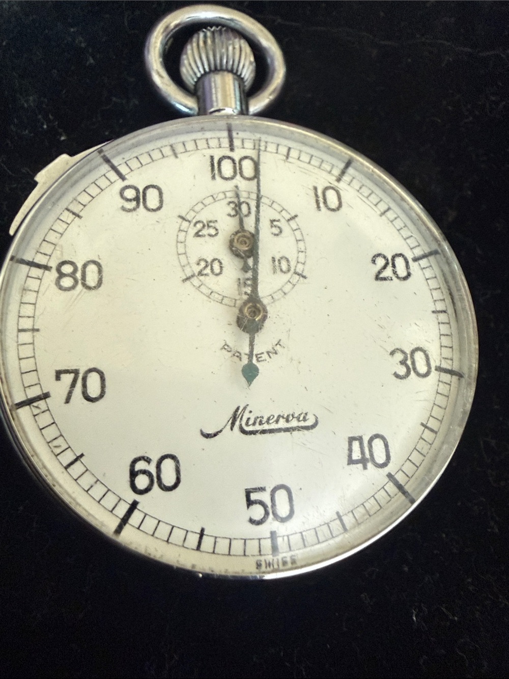 Stopwatch - Rare Minerva 1920’s windup stopwatch